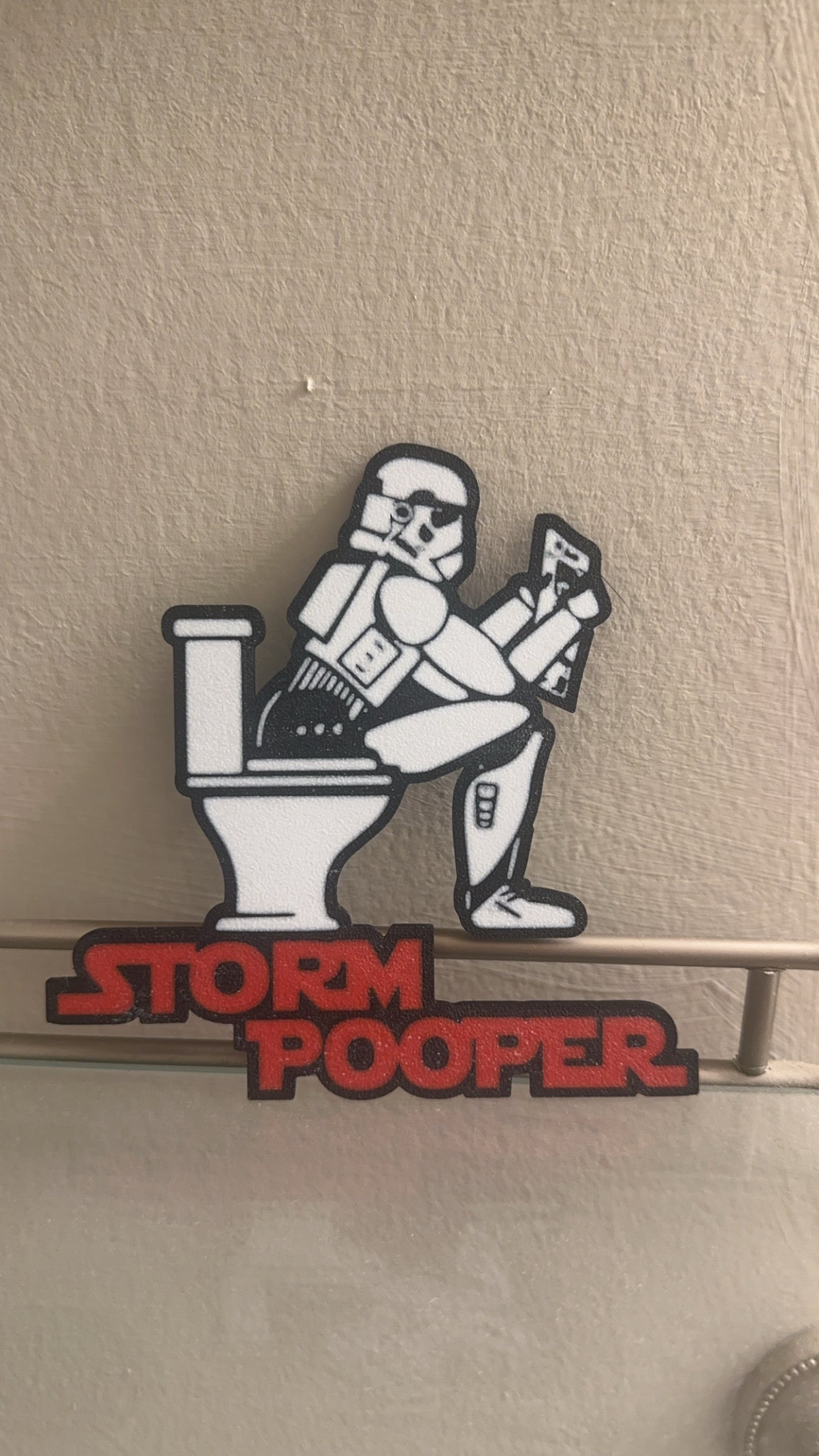 3d printed star wars bathroom sign