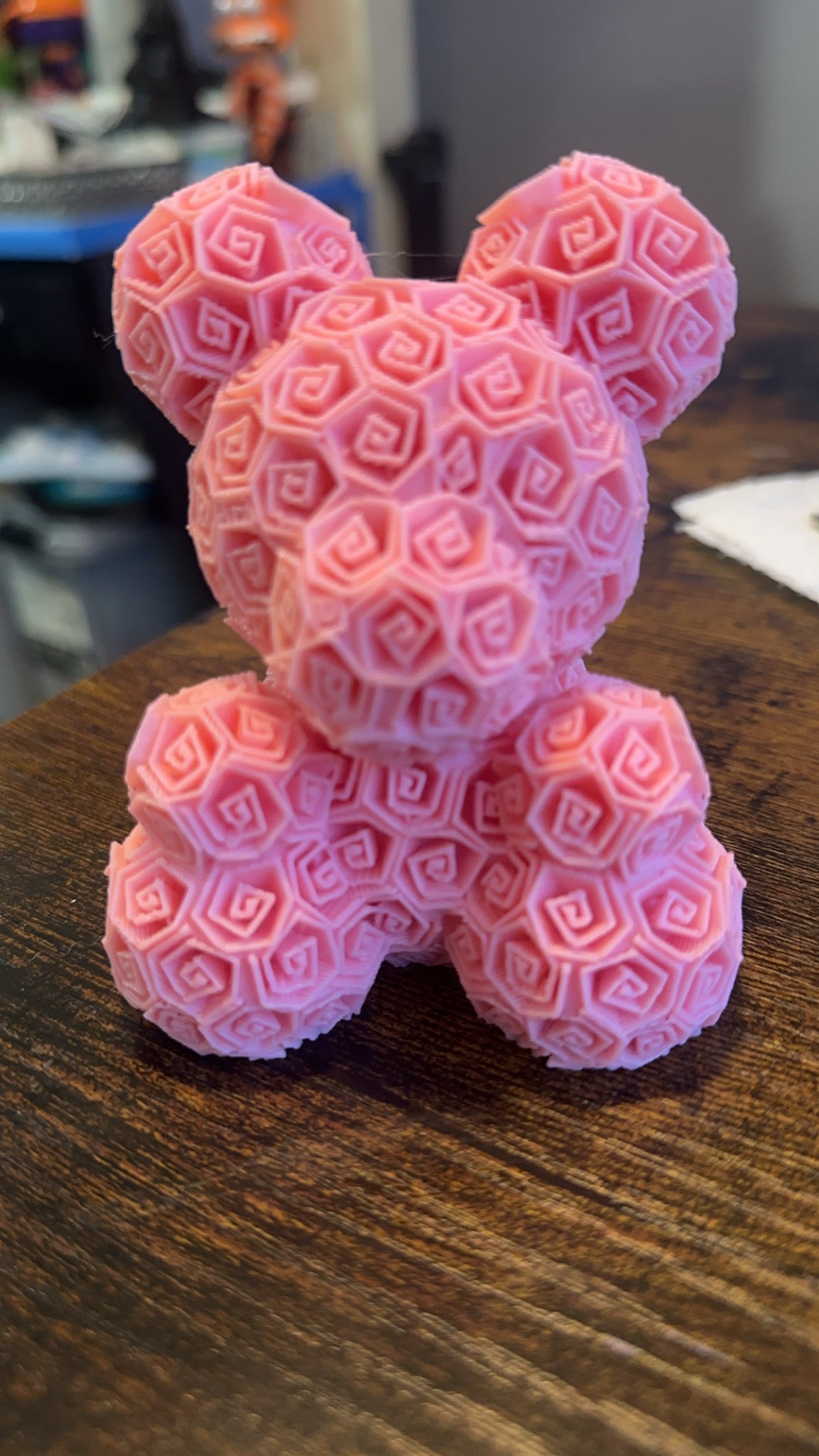 3d printed 4in rose bear