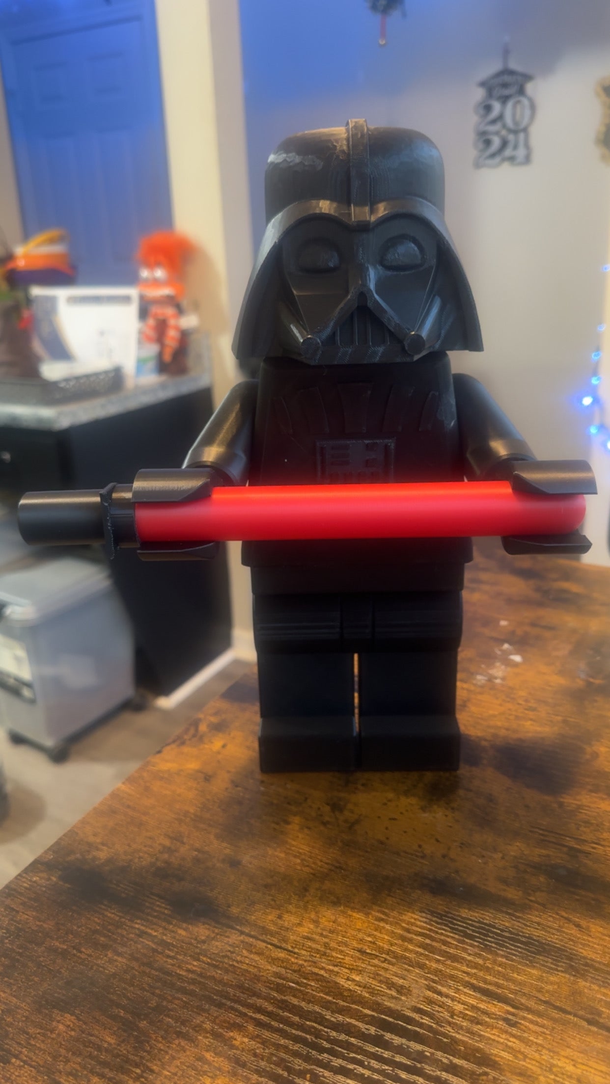 3d printed Darth Vader toilet paper roll holder
