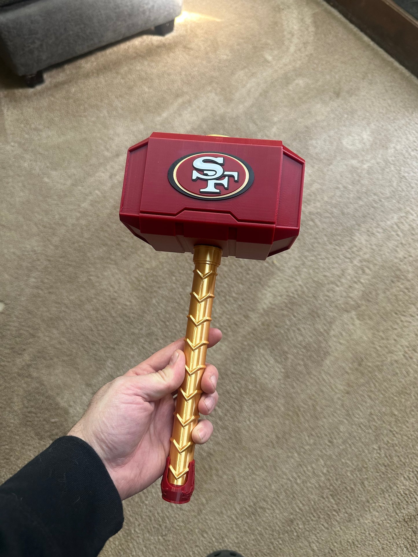 3d printed 49ers thro hammer