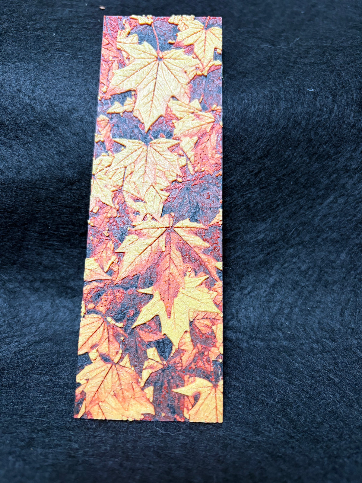 Fall leave bookmark