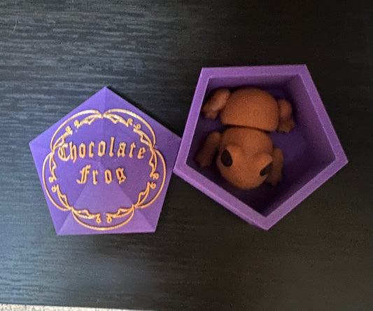 3d printed chocolate frog from Harry Potter