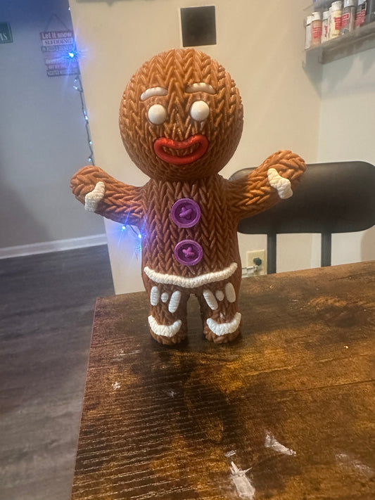 6inch 3d printed gingerbread man