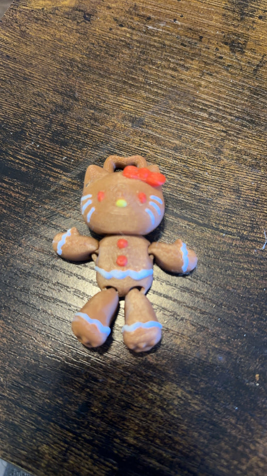 3d printed hello kitty gingerbread