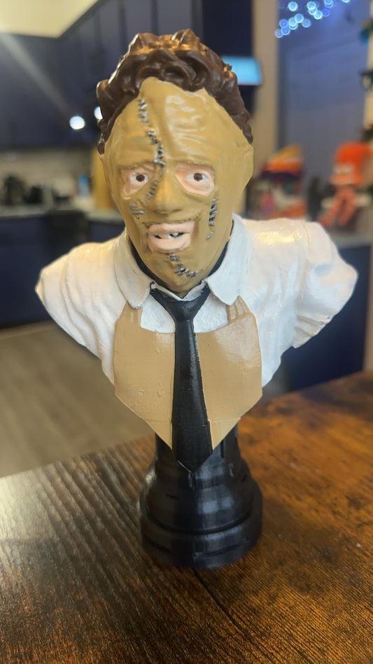 3d printed leather face