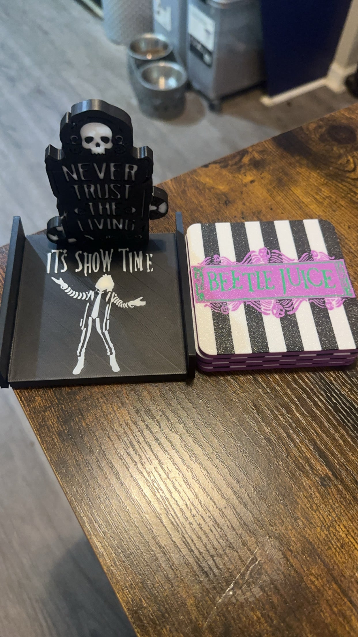 3d printed beetle juice coasters