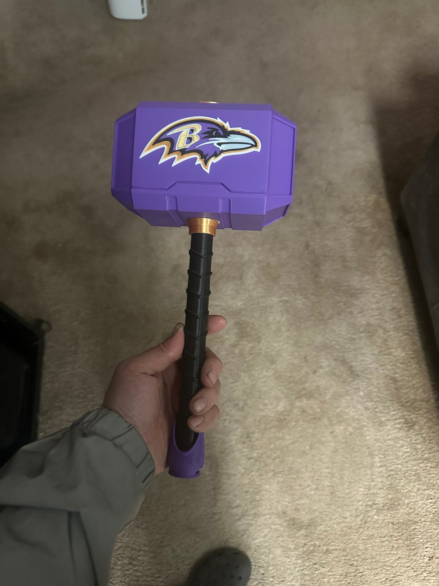 3d printed ravens Thor hammer