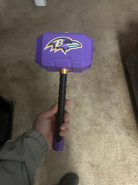 3d printed ravens Thor hammer