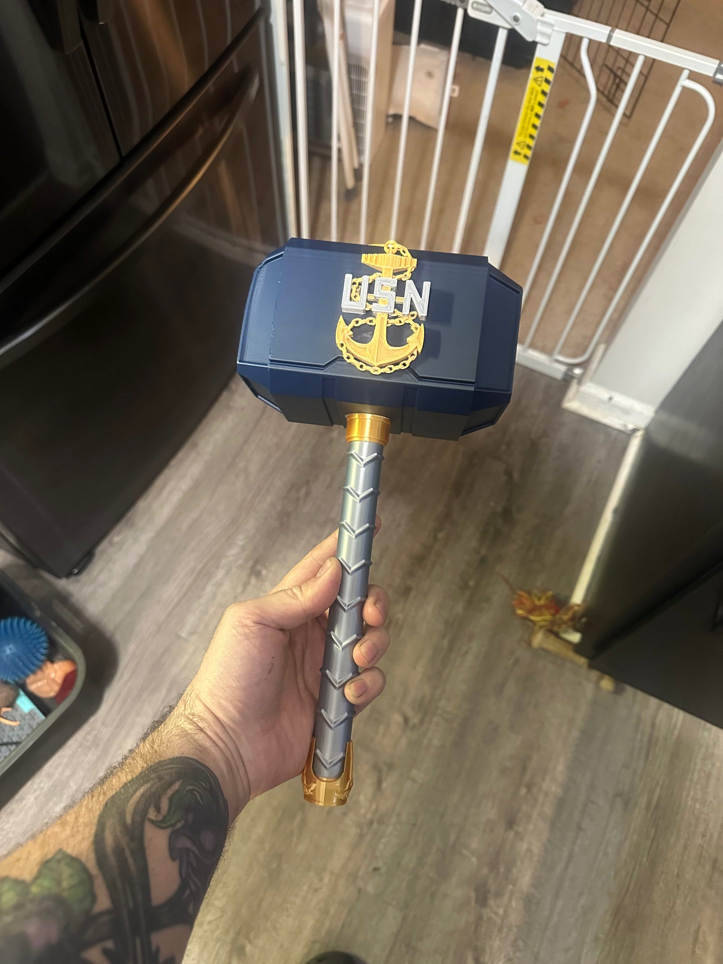 3d printed USN Thor hammer
