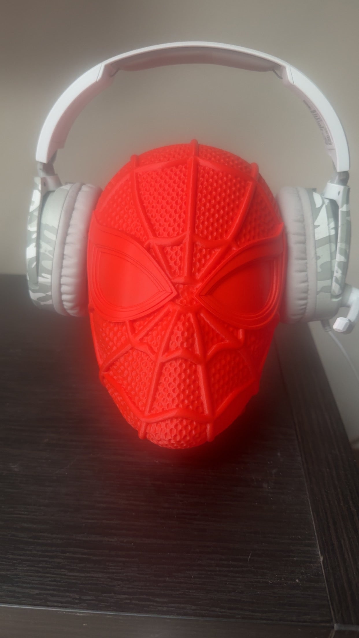 3d printed Spider-Man headset stand