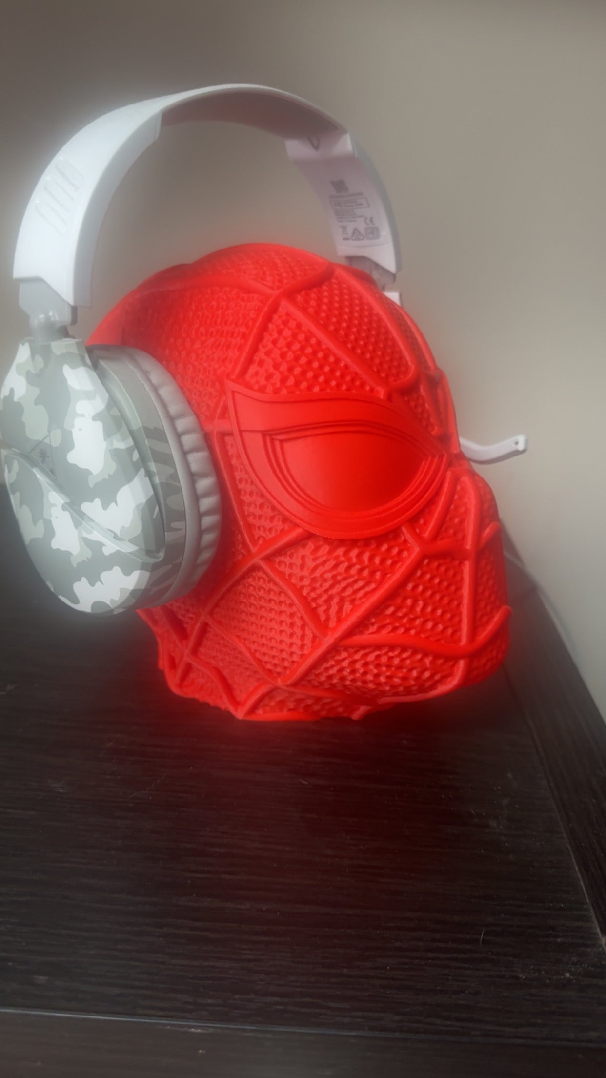 3d printed Spider-Man headset stand