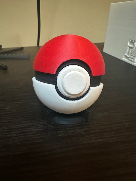 3d printed pokeball clicker fidget toy