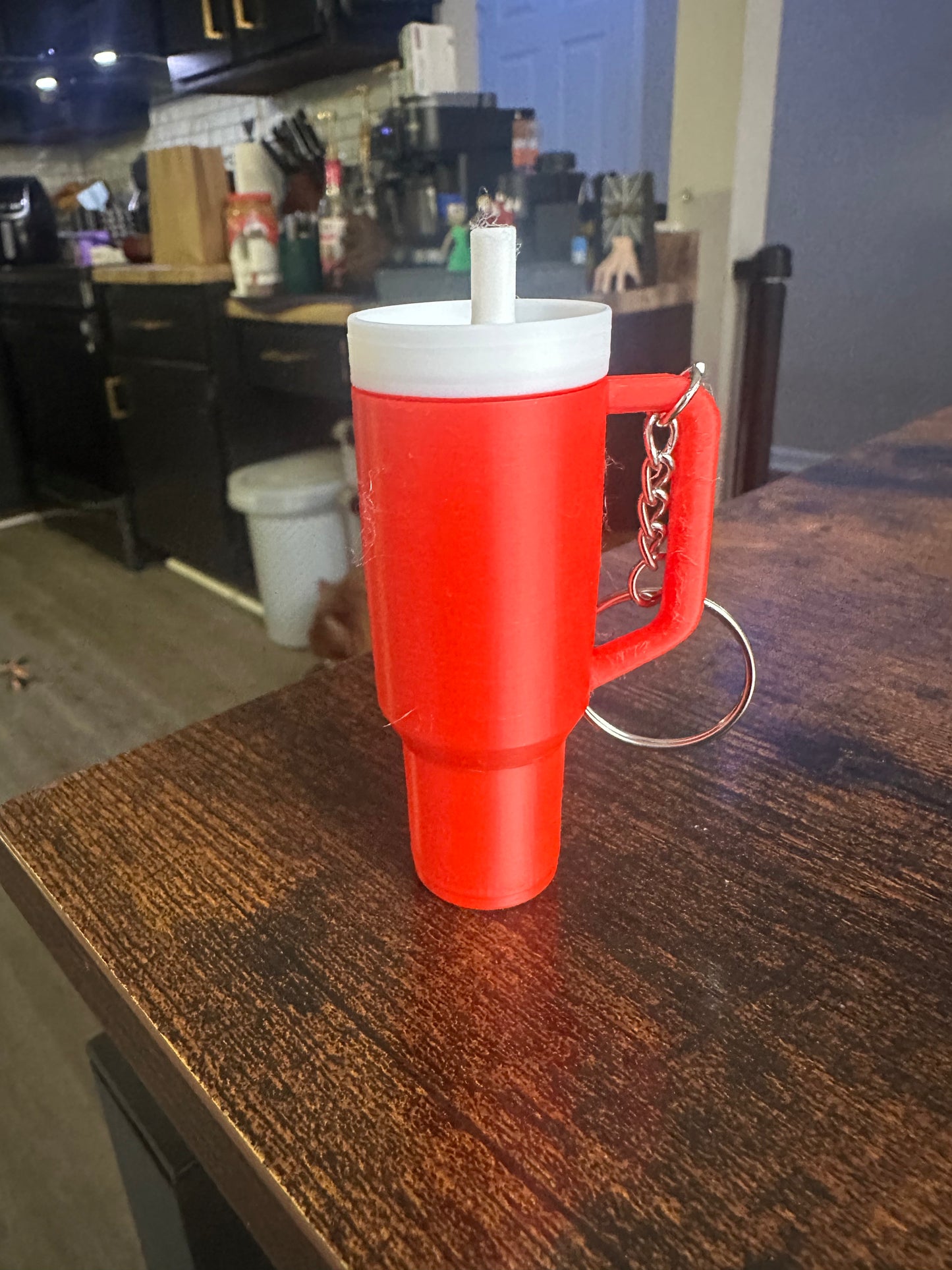 3d printed Stanley cup chapstick holder keychain