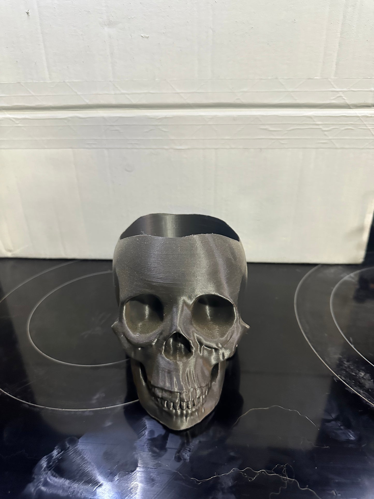 3d printed skull planter