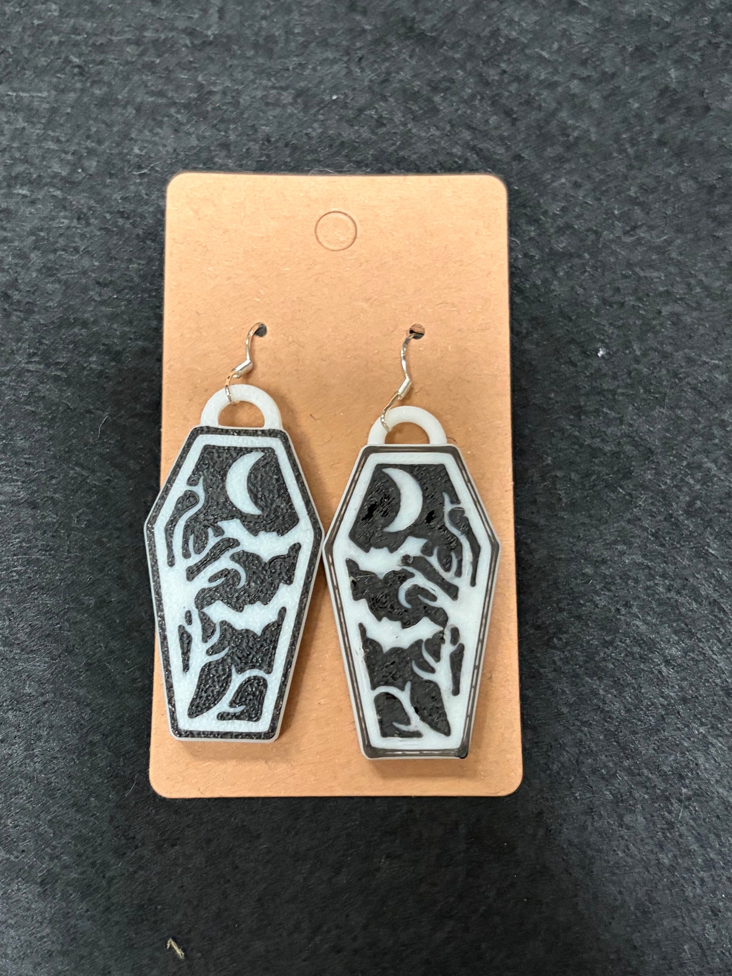 Coffin earrings