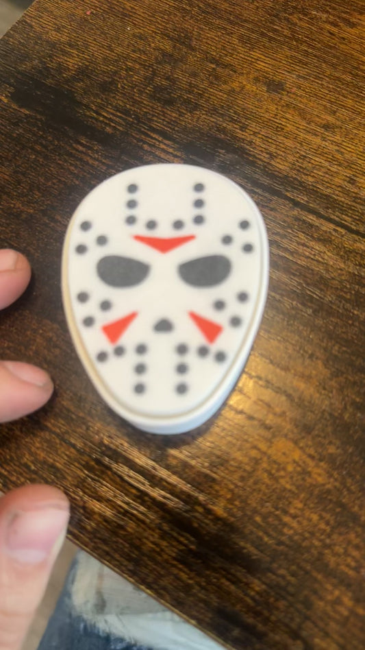 3d printed Jason Voorhees fidget clicker