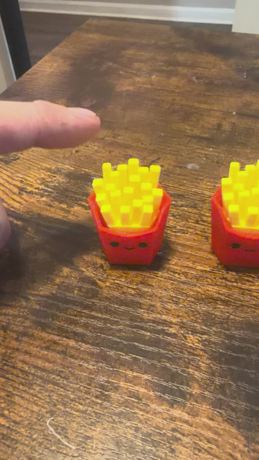 3d printed French fry fidget clicker