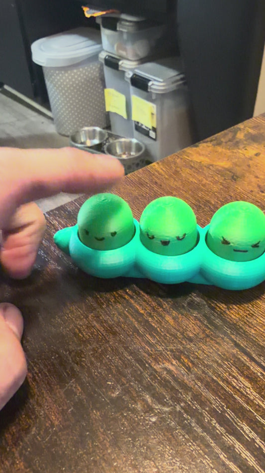 3d printed peapod fidget clicker